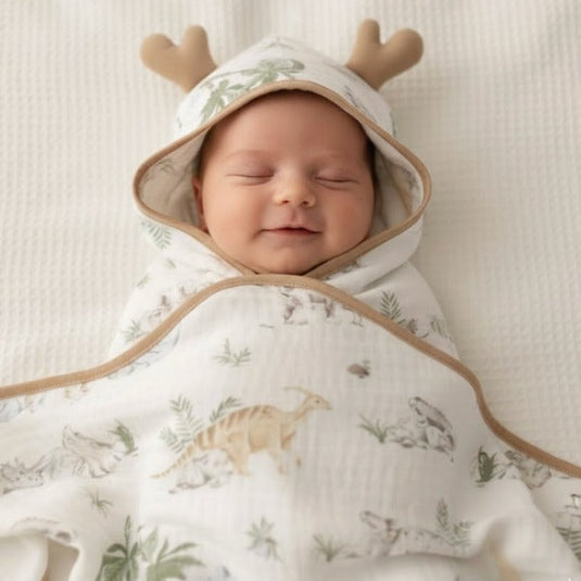 COBIJA CON CAPUCHA DE ALGODÓN