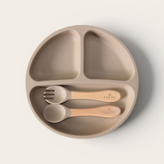 SILICONE PLATE WITH CUTLERY