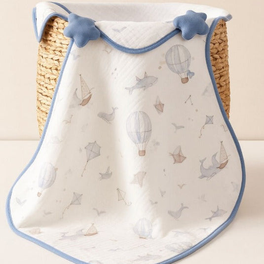 COBIJA CON CAPUCHA DE ALGODÓN